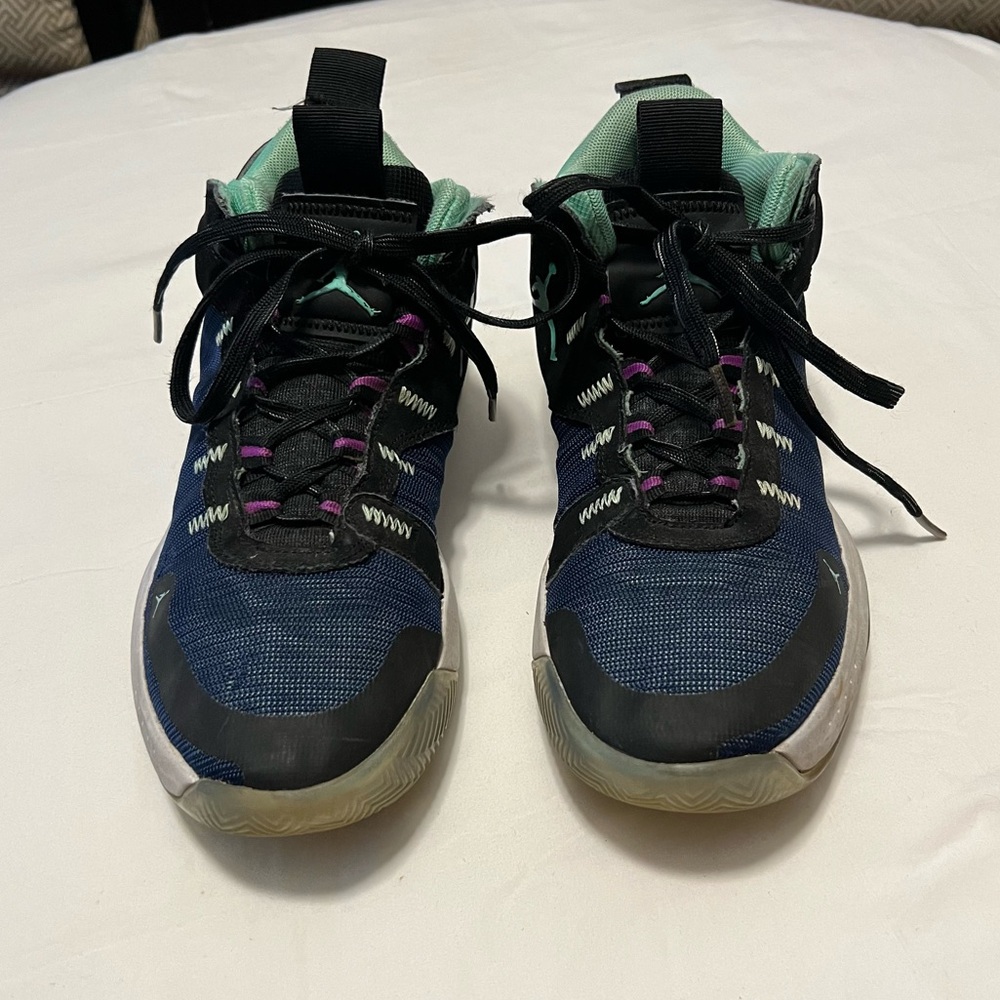 Jordan Jumpman 2020 Black Green Glow Blue Void Sneakers BQ3449-005